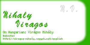 mihaly viragos business card